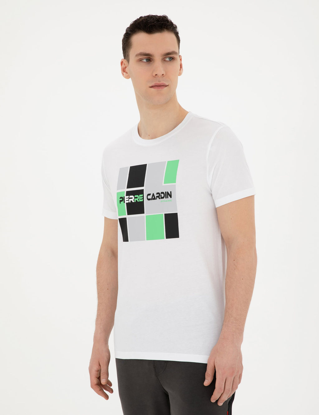 Beyaz Slim Fit Ti__rt