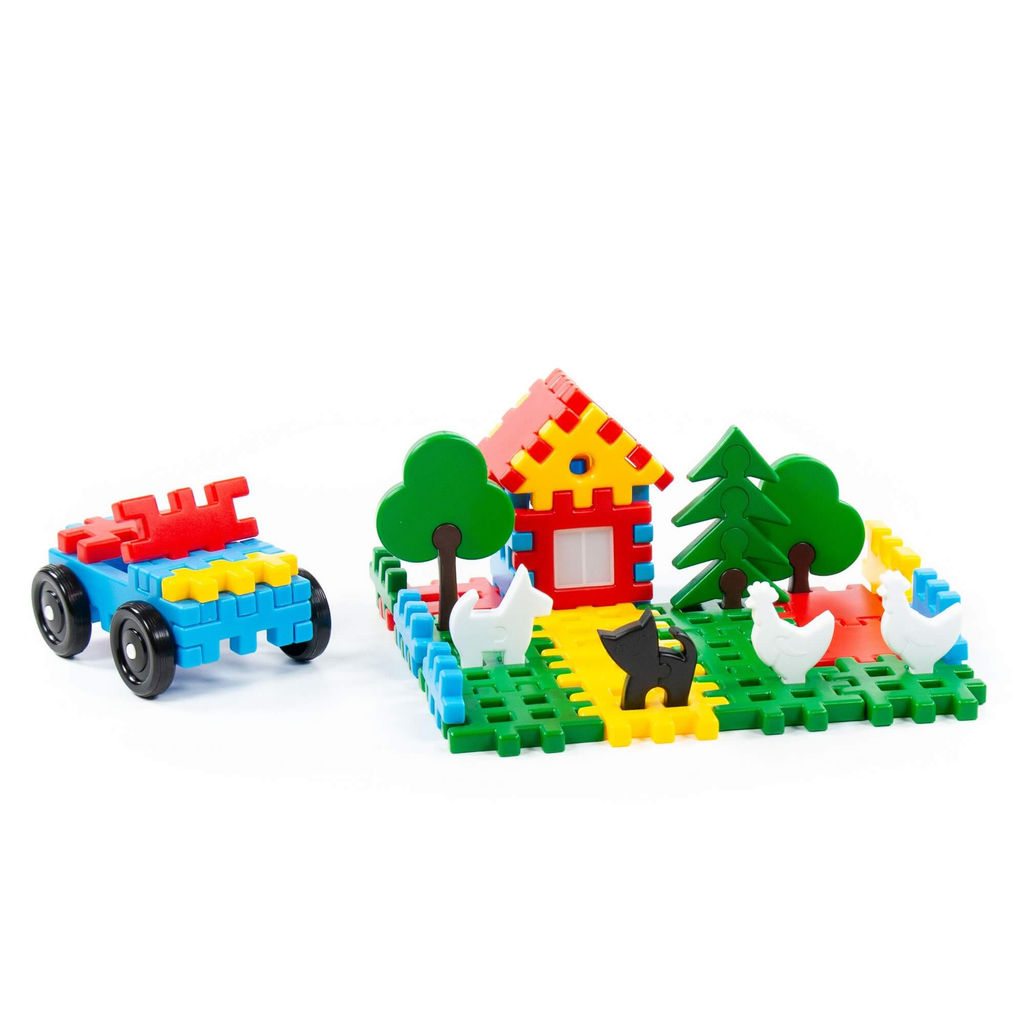 Конструктор Семья (108 элементов) (в ведёрке) - Полесье фото 3