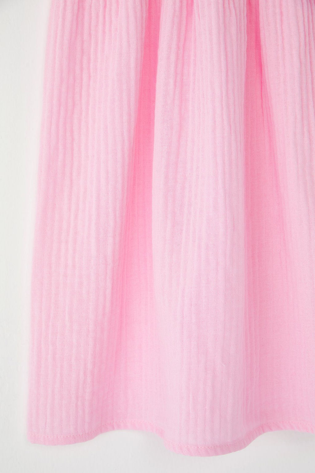 Pembe K?z Cocuk %100 Pamuk Renk Bloklu Ask?l? Mini Orme Elbise TKDSS25EL00073 - Trendyolmilla фото 4