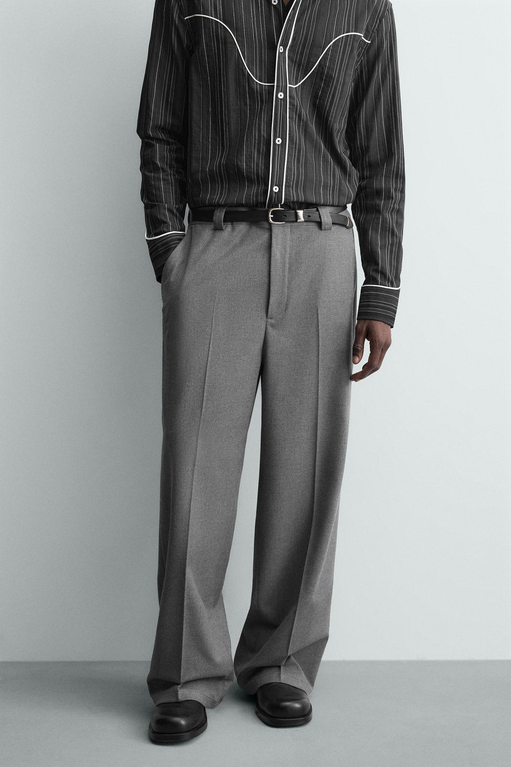 FLOWING WIDE-LEG TROUSERS - Zara фото 2