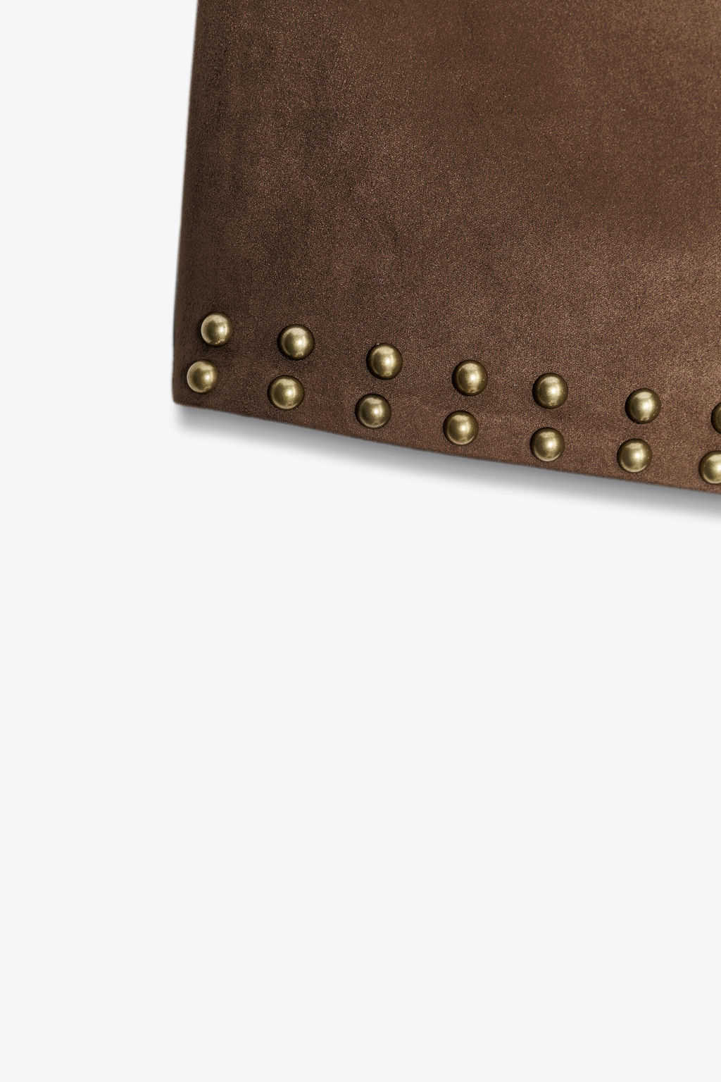 FAUX SUEDE STUD SHORTS - Zara фото 8