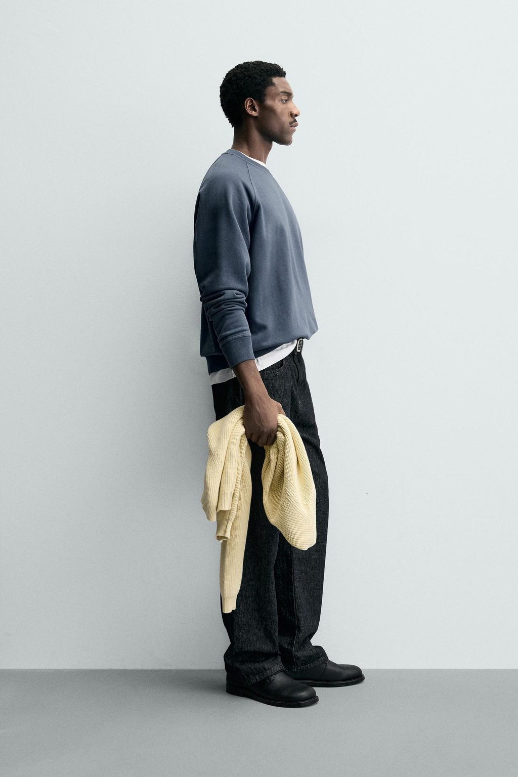 FADED CREW NECK SWEATSHIRT - Zara фото 4