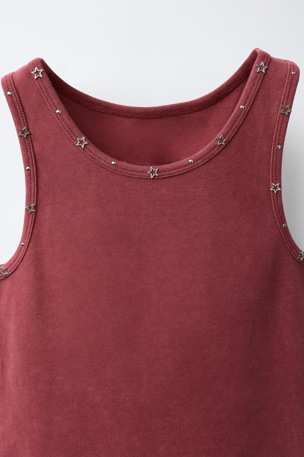 CAMISETA TACHAS Y ESTRELAS / Granate - Zara фото 5
