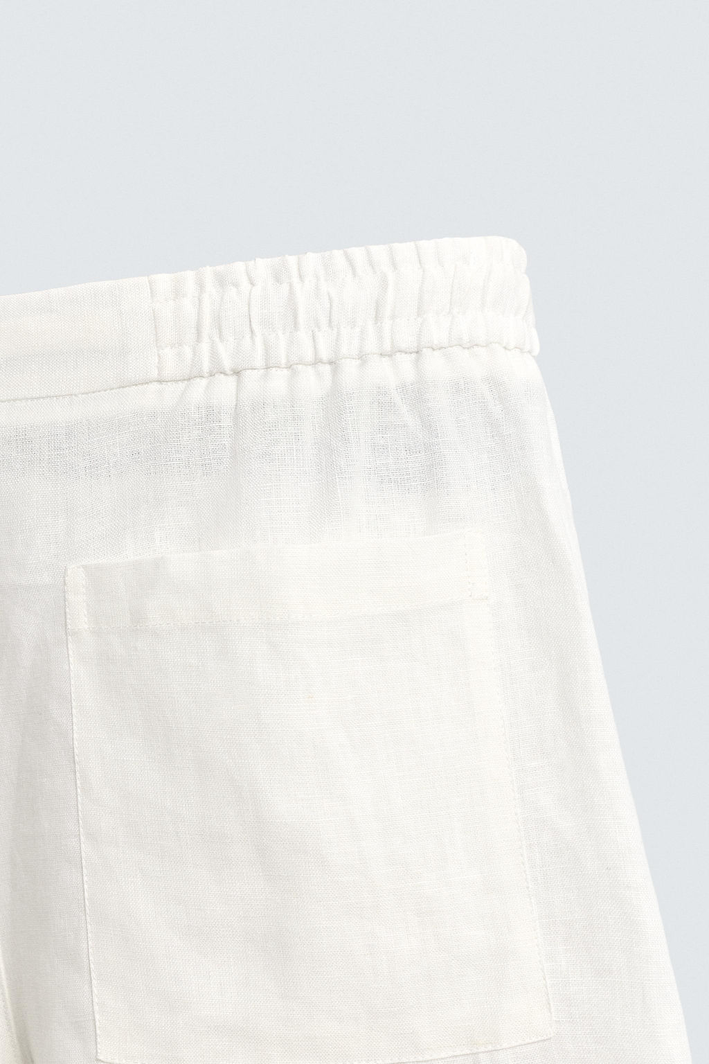 BERMUDA RELAXED FIT 100% LINO / Blanco - Zara фото 9