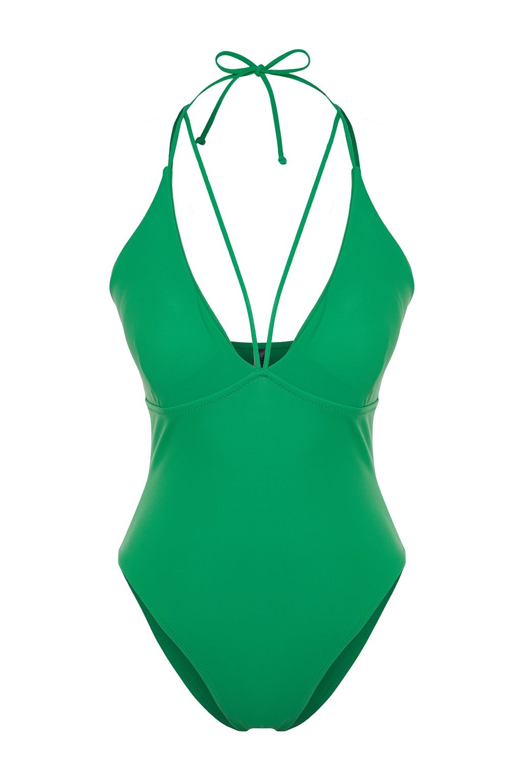 Yesil V Yaka Biyeli Normal Paca Mayo TBESS23MA00326