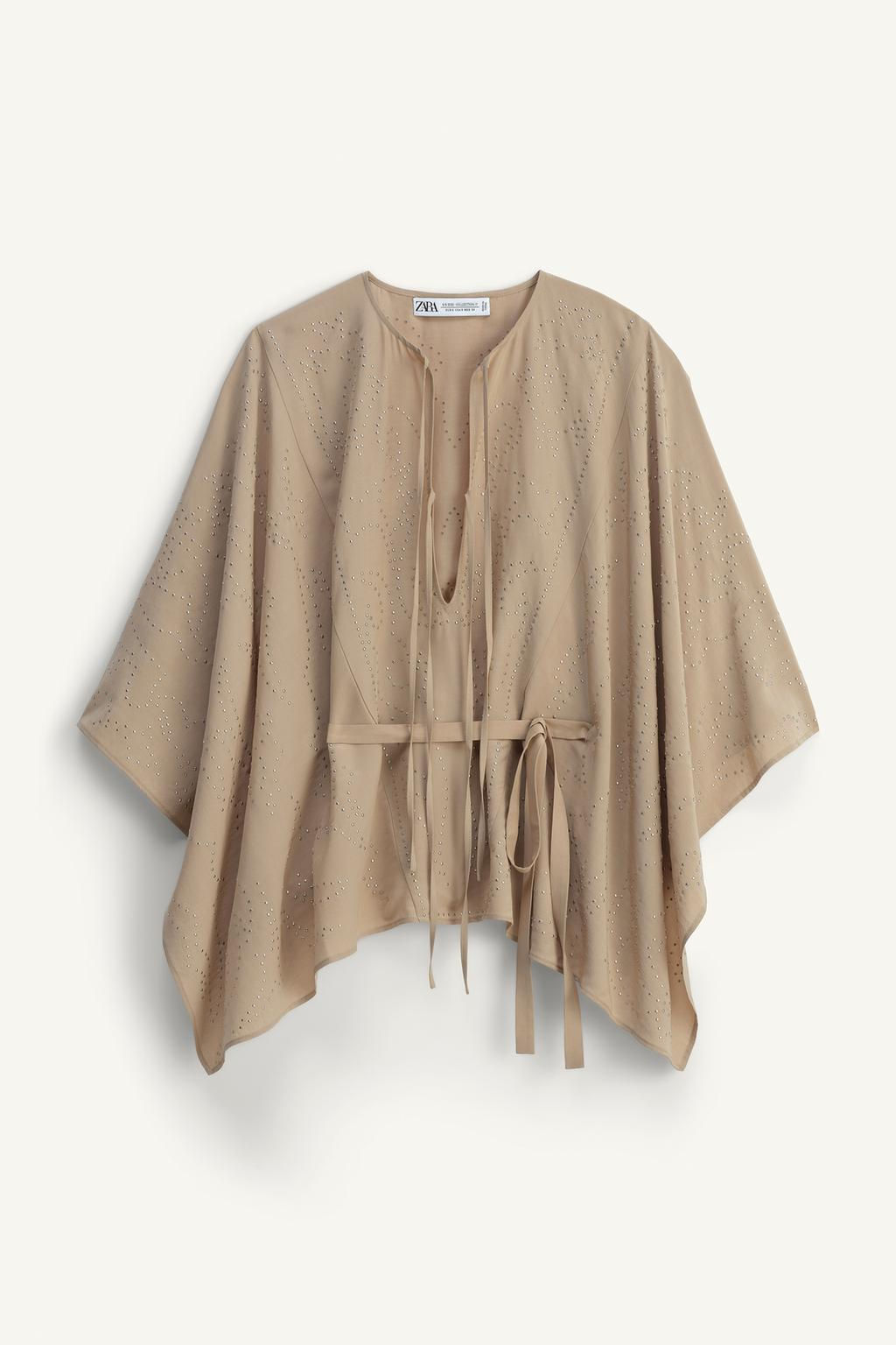 LIMITED EDITION STUDDED KIMONO - Zara фото 7