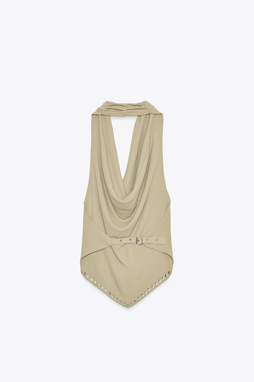 STUDDED HALTER TOP - Zara фото 7