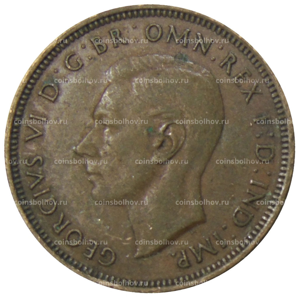 1/2 пенни 1938 года Австралия