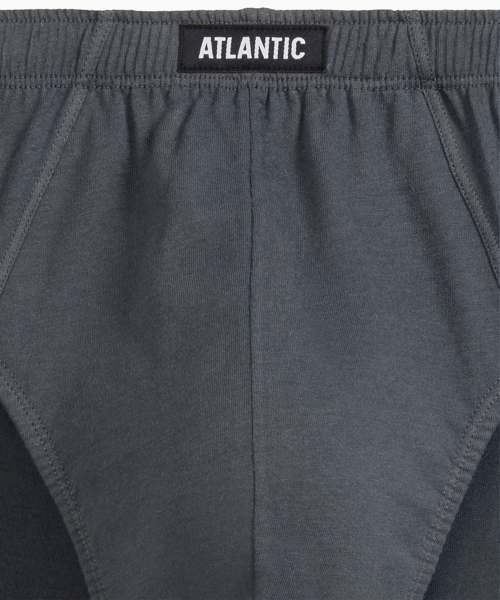 ATLANTIC 5SMP-003 Трусы классика Solid Classic - набор 5 шт. темно-синий + темно-голубой + светло-зеленый + индиго + темно-голубой  фото 7