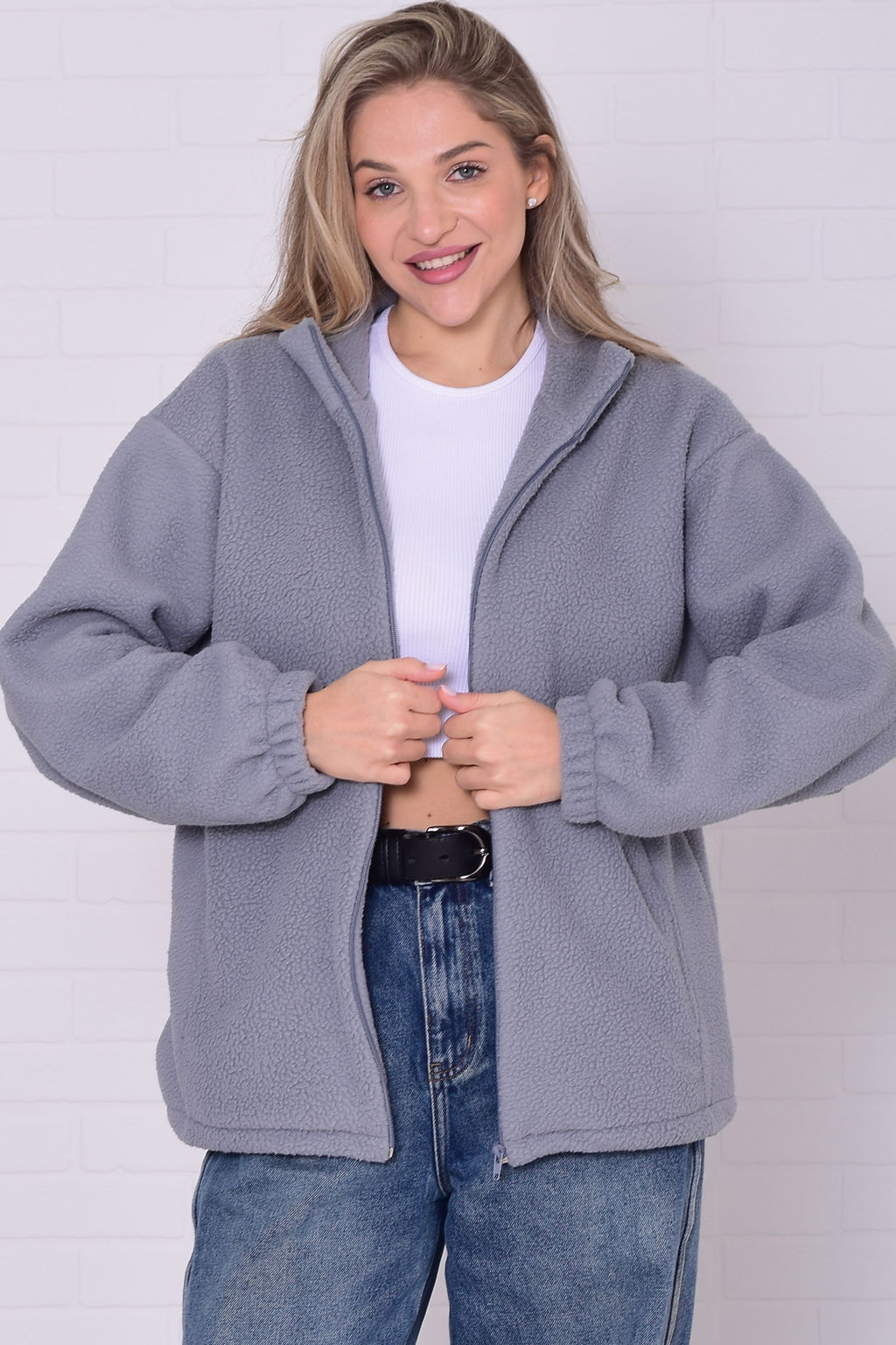 Толстовка женская 6-225 из флиса - Новое кимоно фото 22