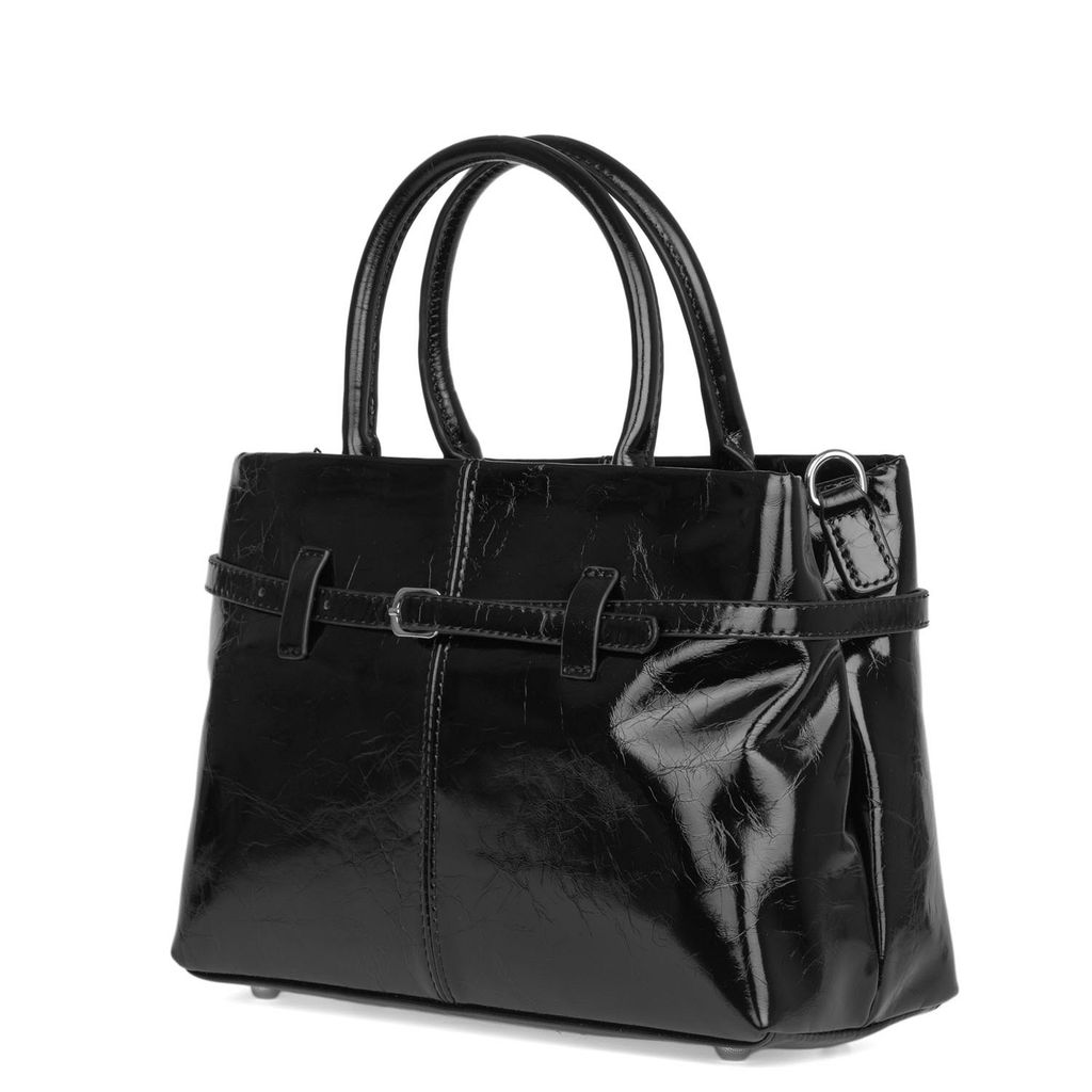 HW-9823 black, Женская кожаная сумка, Barcelo Biagi