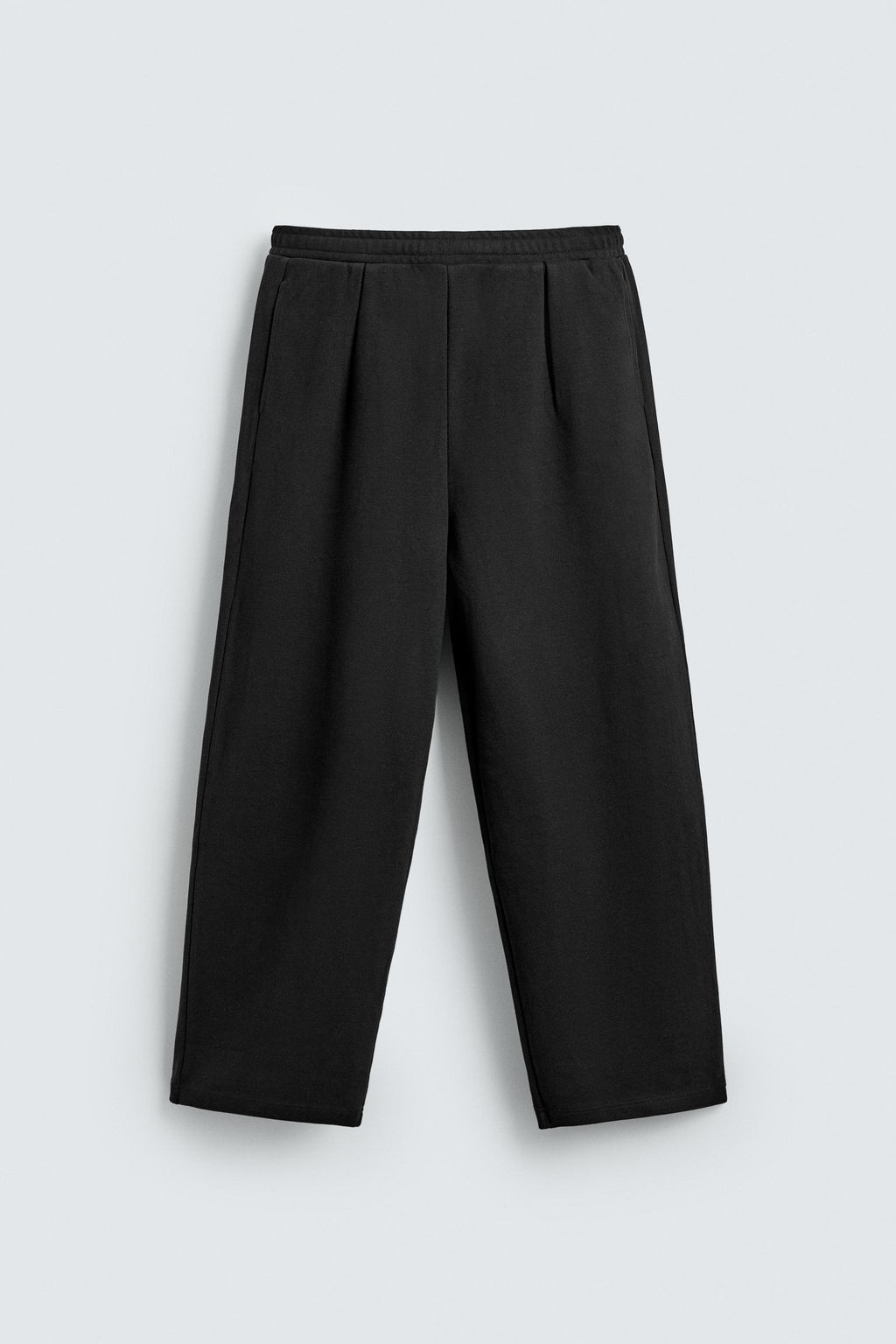 PANTAL?N JOGGER WIDE FIT PLIEGUES / Negro - Zara фото 6