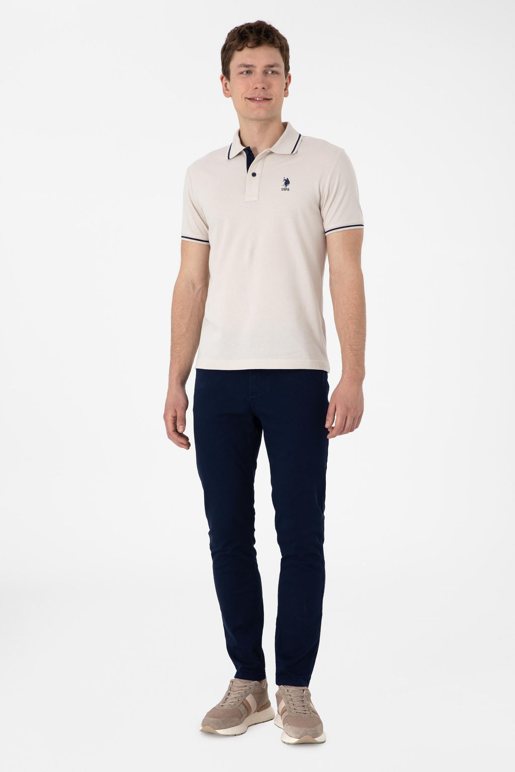 Erkek Slim Fit Polo Yaka Ta_ Basic Ti__rt Sepette S_rpriz _ndirim - U.s. polo assn фото 4