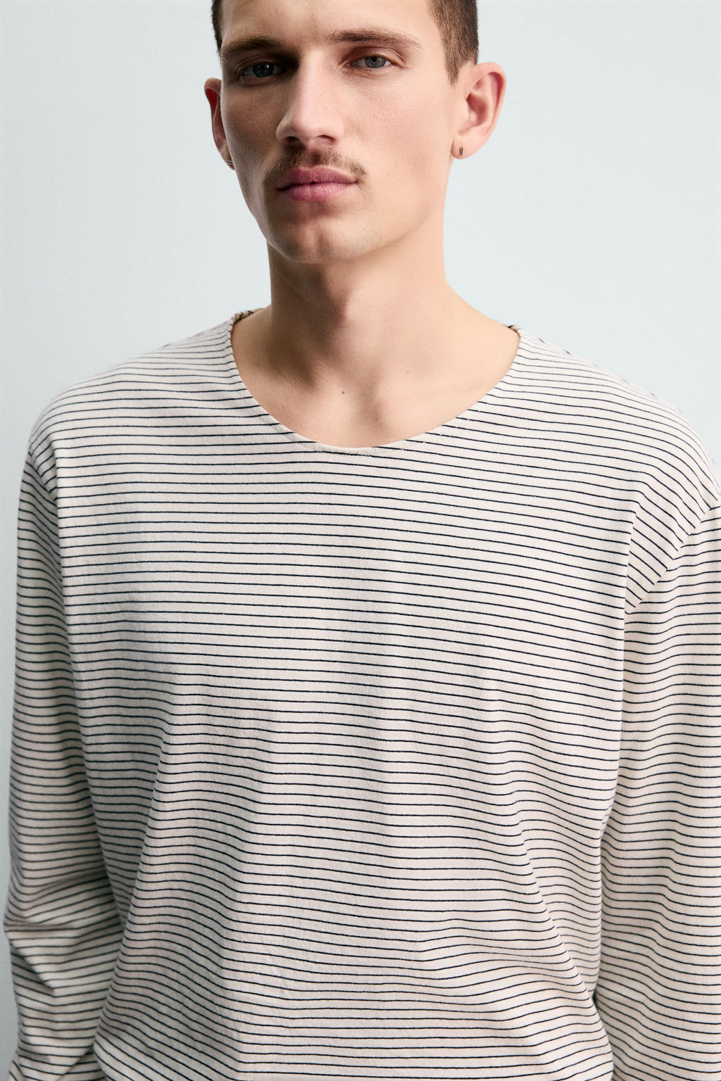 STRIPED JACQUARD T-SHIRT - Zara фото 5