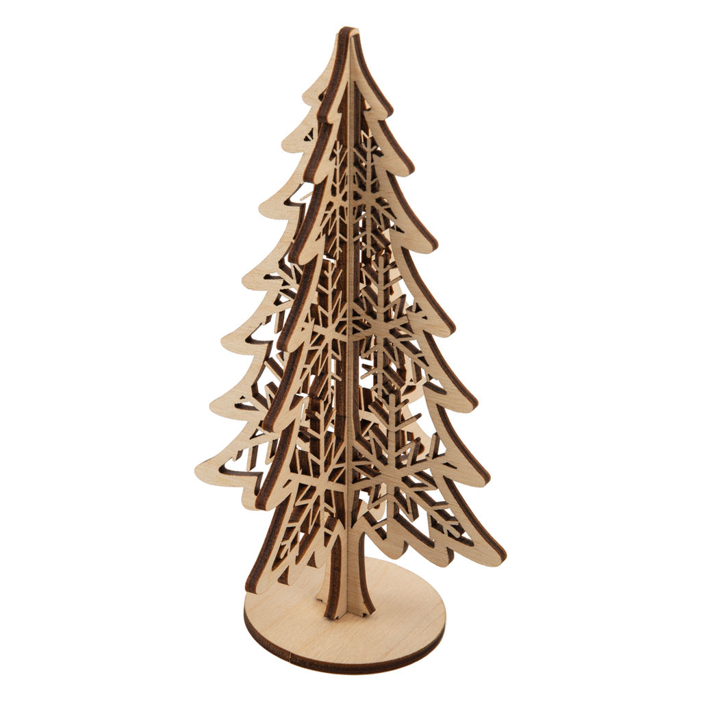 Заготовка для декорирования Mr. Carving КЛ-15 Заготовка на подставке фанера 15 см 01 Ель со звездой фото 5