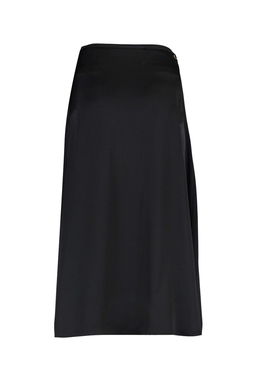 Siyah Saten Cutout Detayl? Midi Etek TWOAW23ET00023 - Trendyolmilla фото 6