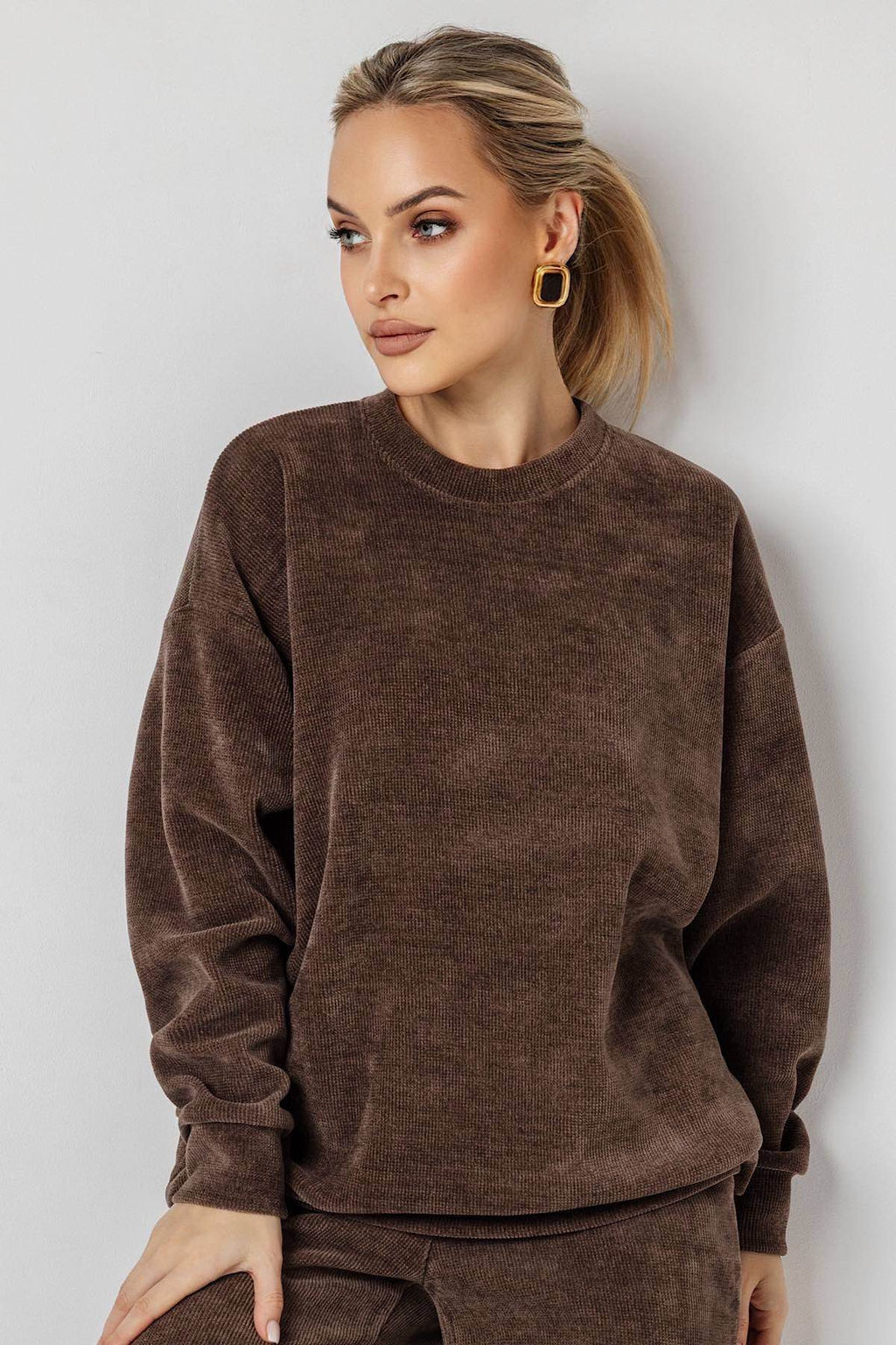 Блузка женская 4465В/10/Коричневый