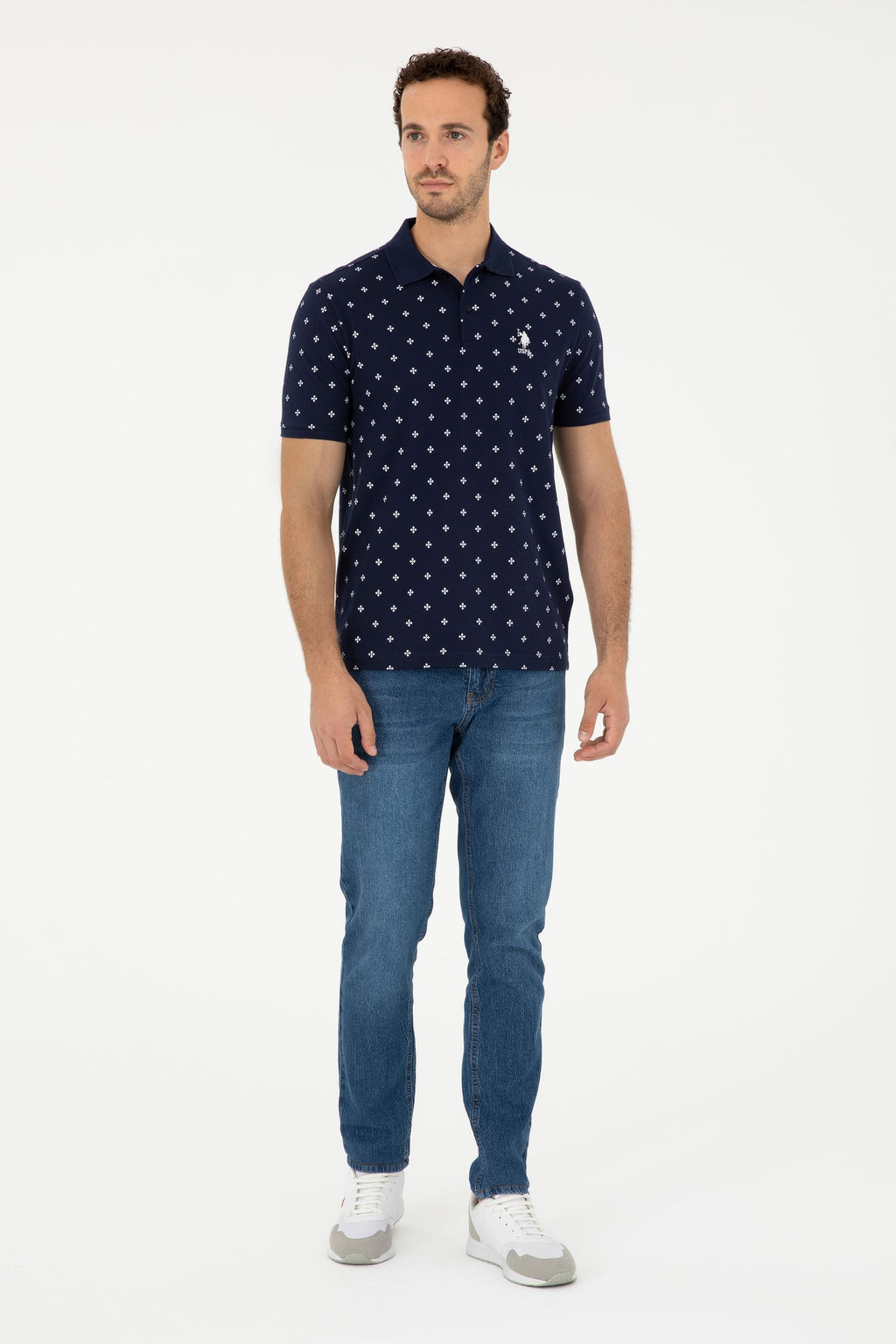 Мужская темно-синяя футболка - U.s. polo assn фото 4