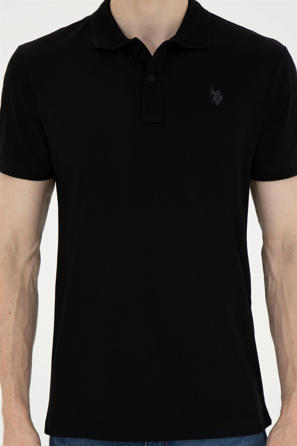 Мужская черная футболка - U.s. polo assn фото 6