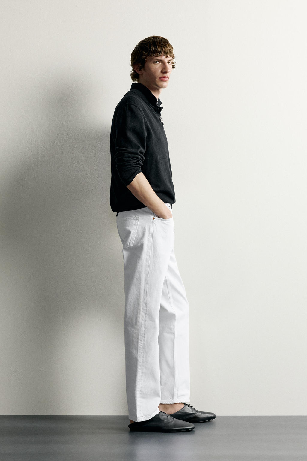JEANS REGULAR FIT / Blanco roto - Zara фото 4
