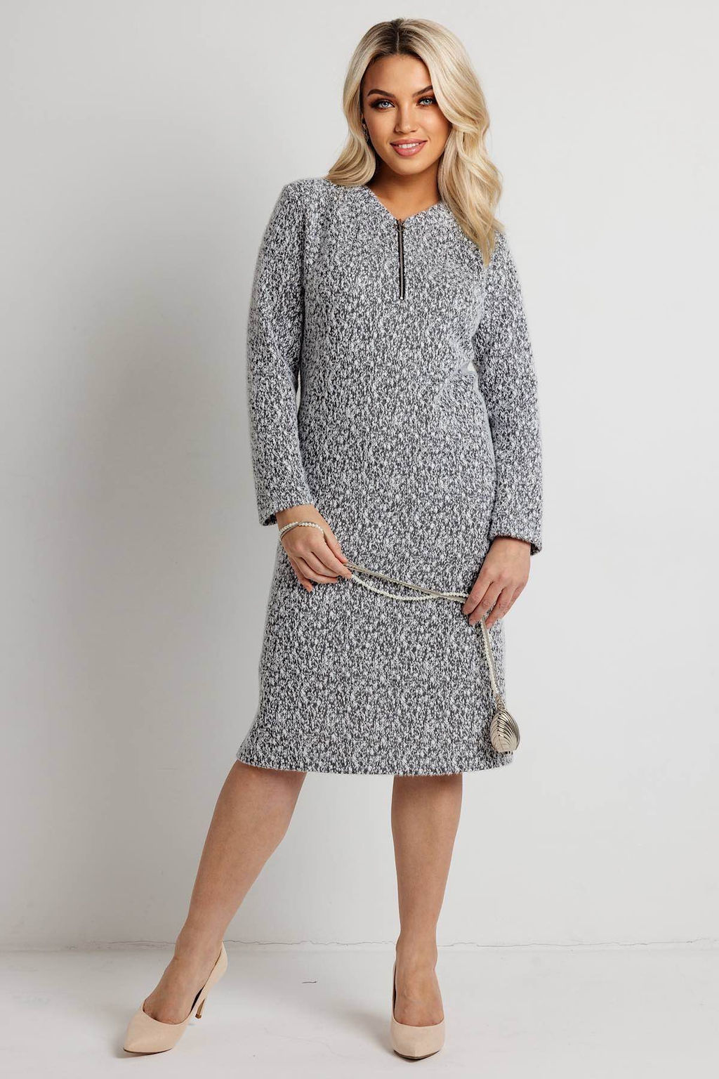 Платье женское 6135/04/Черно-белый - Rise фото 4