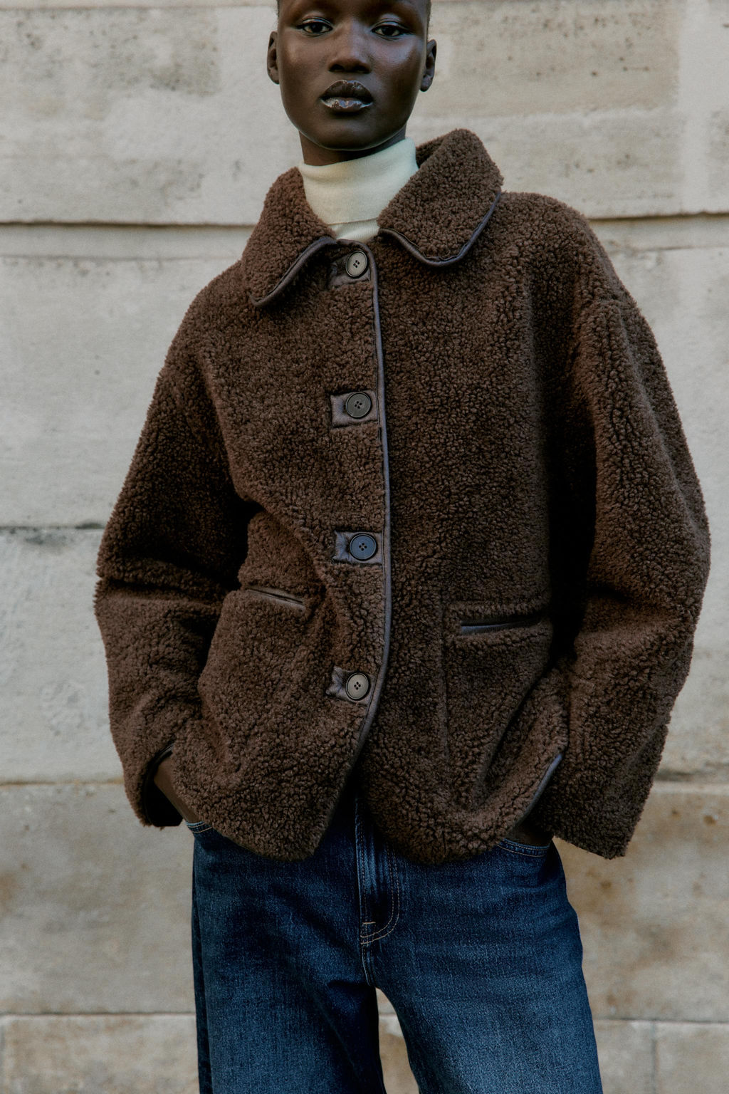 REVERSIBLE DOUBLE-FACED COAT - Zara фото 6