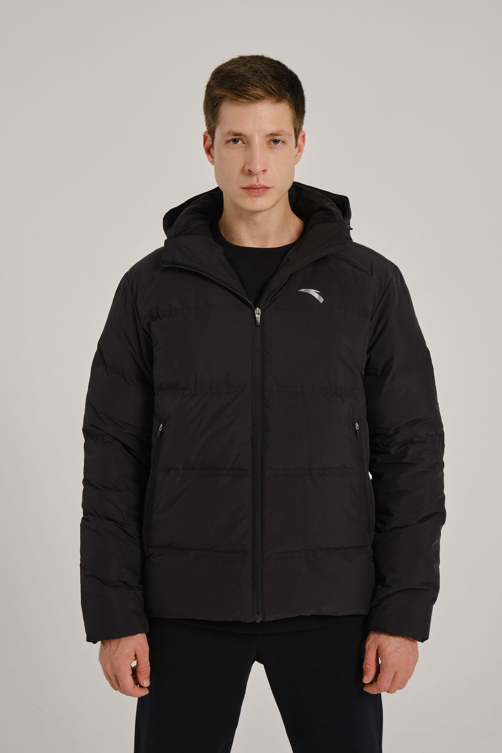 Пуховик короткий Черный TRN Down Jacket - Anta фото 7