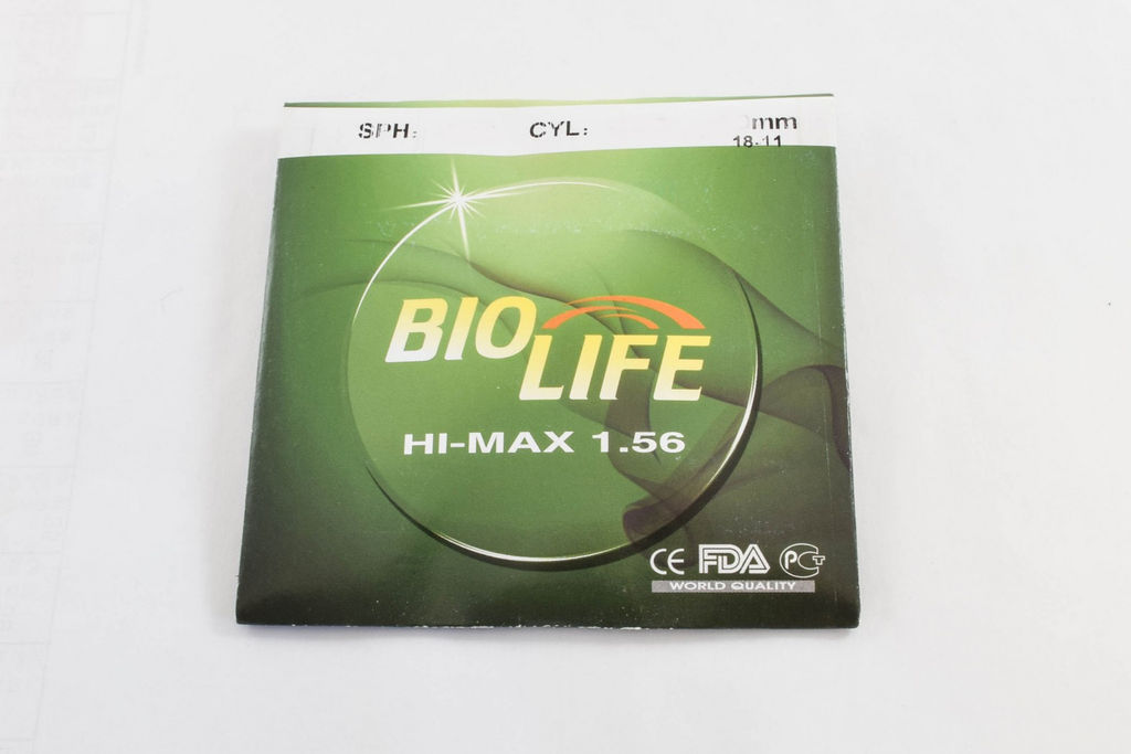 Линзы BIO LIFE HI-MAX Ф65 1.56 ДИОПТРИИ: +4.25 - +6.00