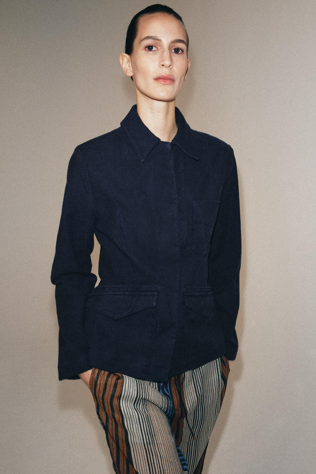 CHAQUETA DENIM ZW COLLECTION / Azul - Zara фото 7