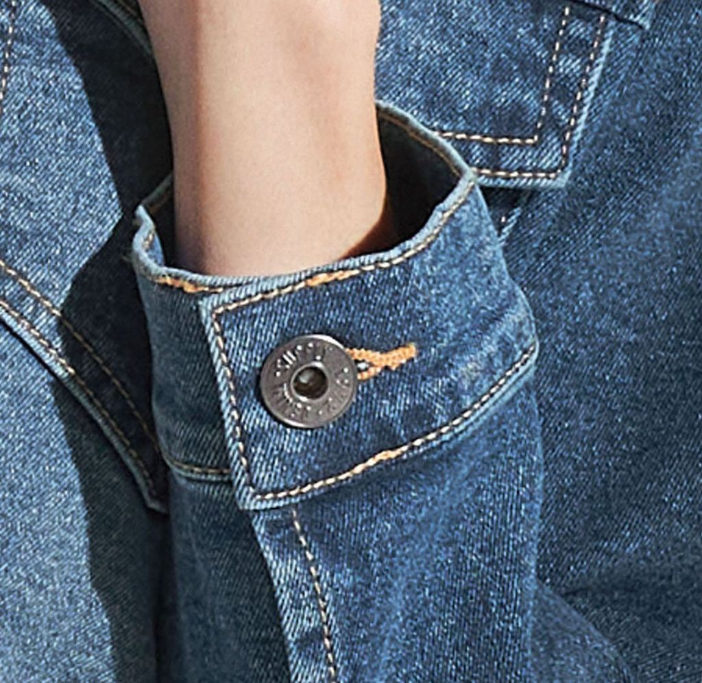 Короткая женская джинсовая куртка ESMARA  фото 4