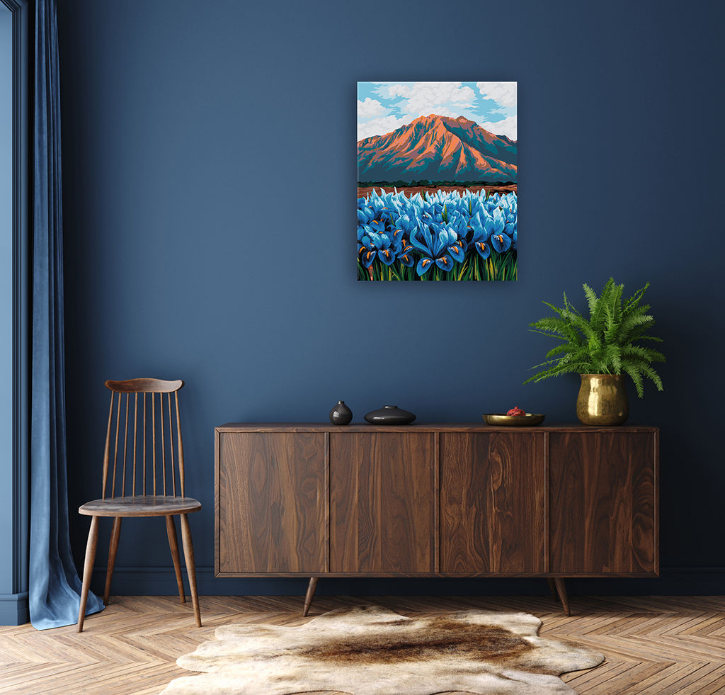 ФРЕЯ PNB/PL-346 Набор для раскрашивания по номерам 50 х 40 см Ирисы в горах