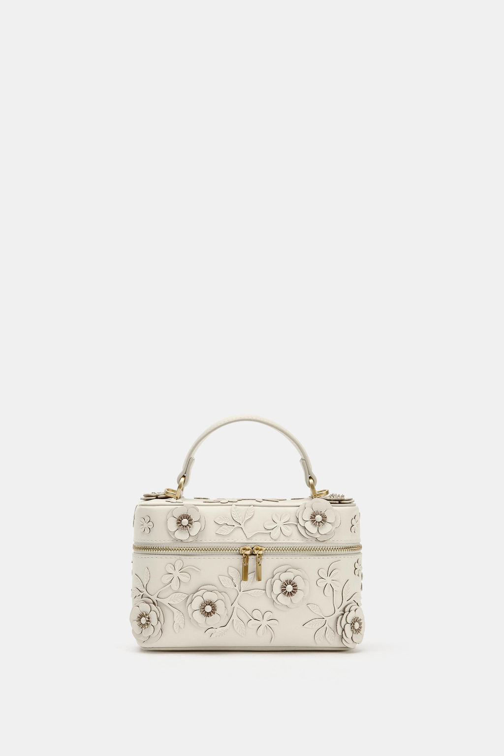 BOLSO VANITY FLORES / Crudo - Zara фото 3