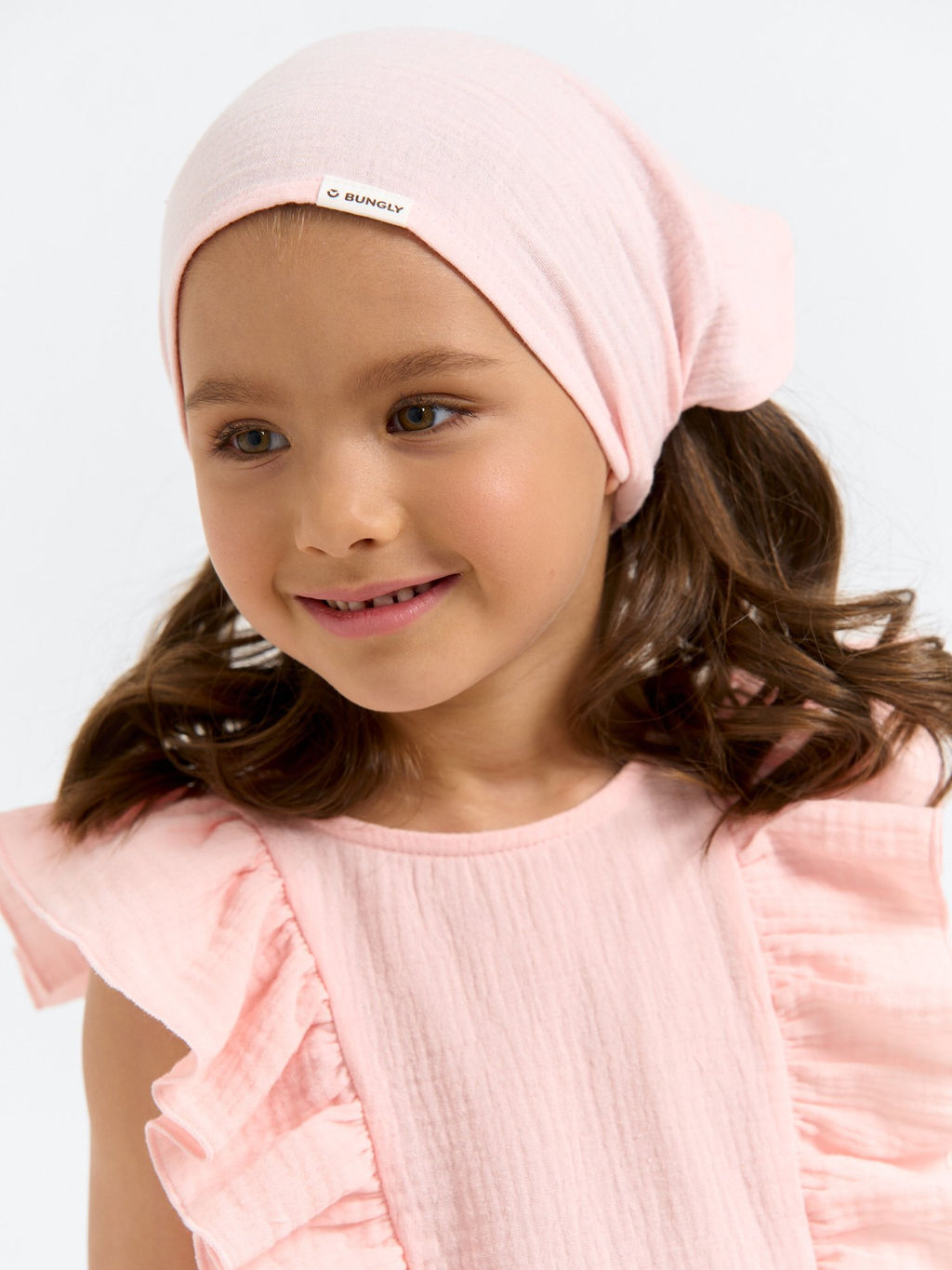 Косынка муслиновая Пудра - Bungly фото 4