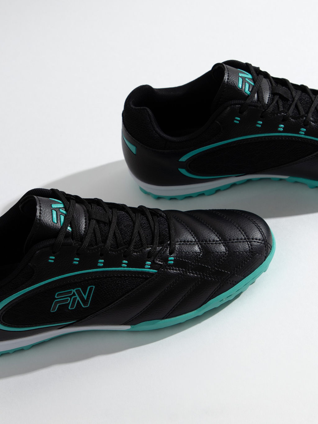 Детские шиповки FN Core Kid (TF) (Black/Teal)