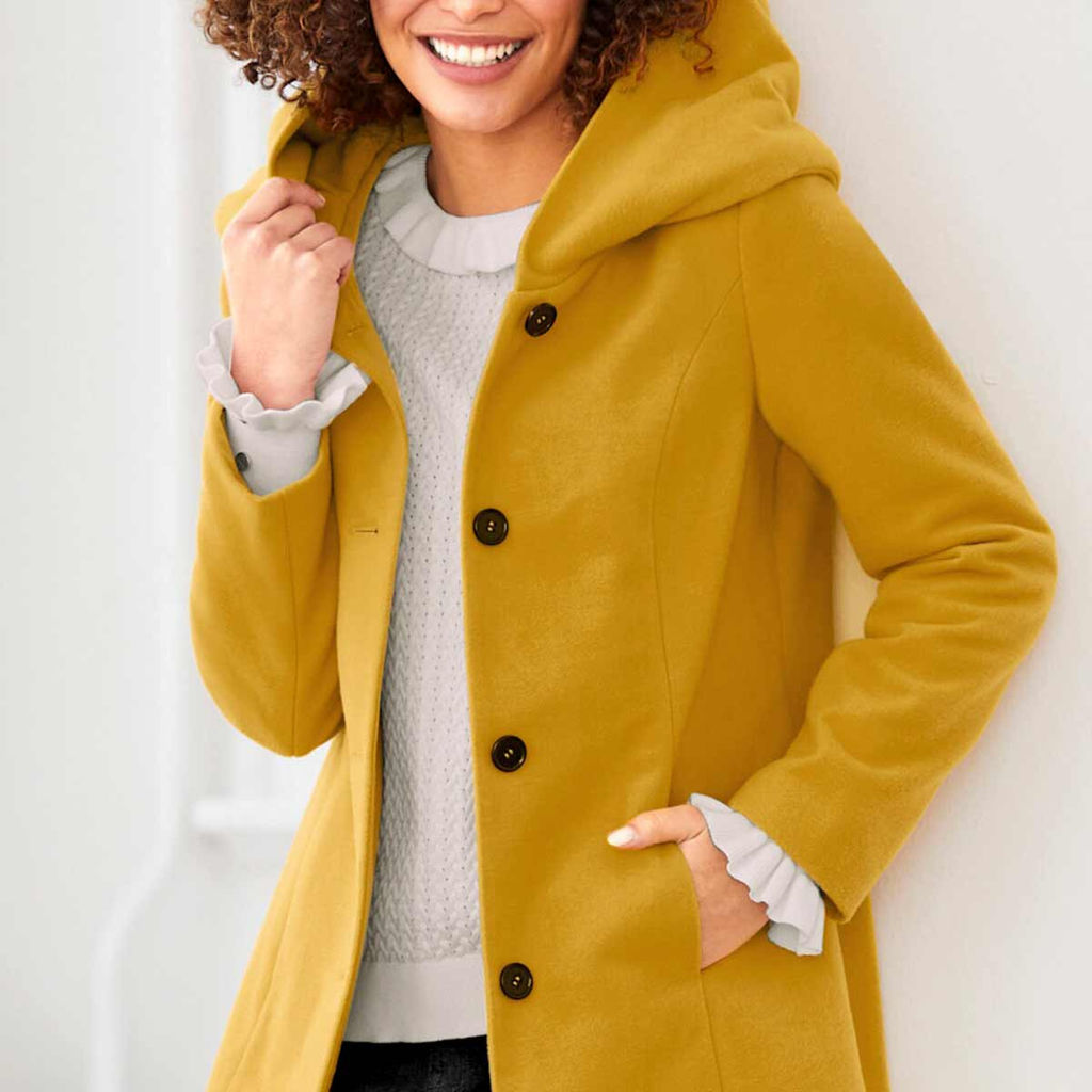 Пальто, охра-желтое - Linea tesini фото 6