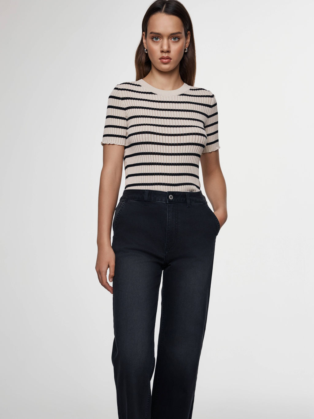 CONTE LDK 2335 Джемпер женский white-black - Conte elegant фото 7