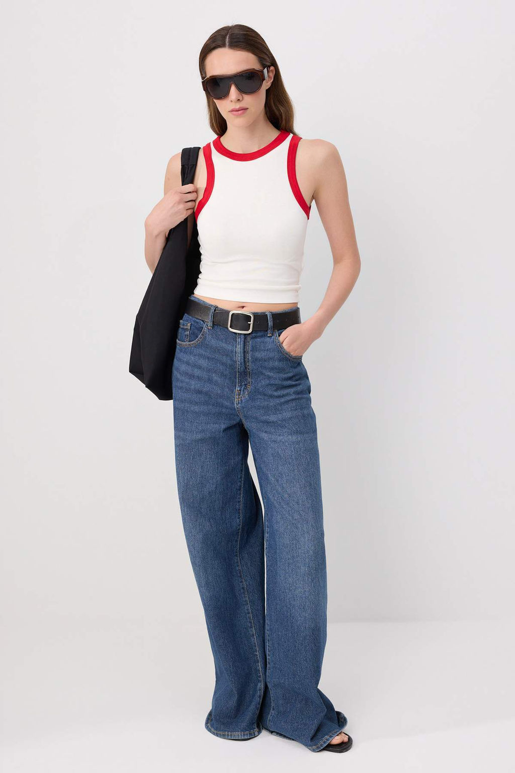 Ekru Fitted/V_cuda Oturan Kolsuz Crop/K_sa Yumu_ak _rme Atlet TWOSS26AL00114 - Trendyolmilla фото 2