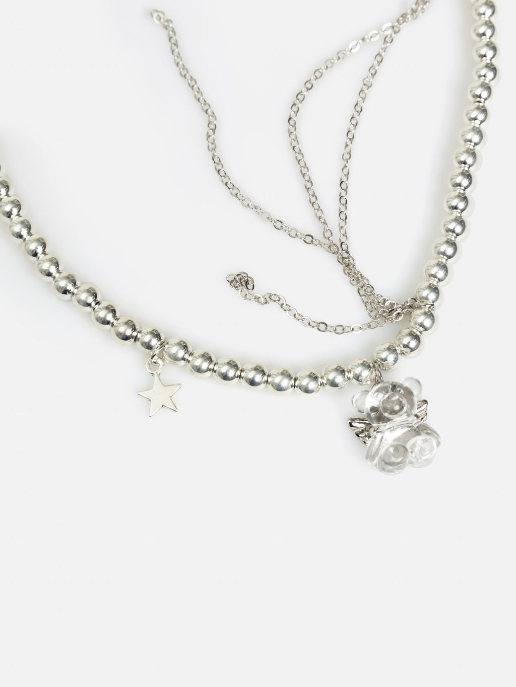 ACOOLA / Бусы детские Azurel серебристый  фото 3