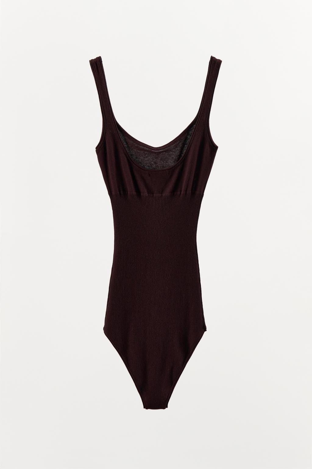 COTTON AND SILK BODYSUIT - Zara фото 4