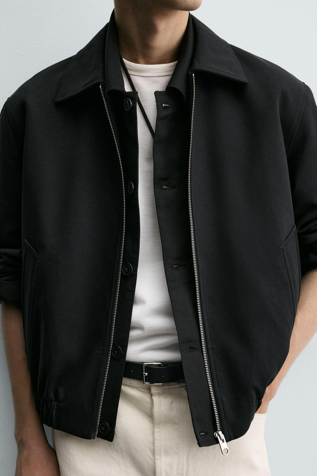 TEXTURED TWILL JACKET - Zara фото 6