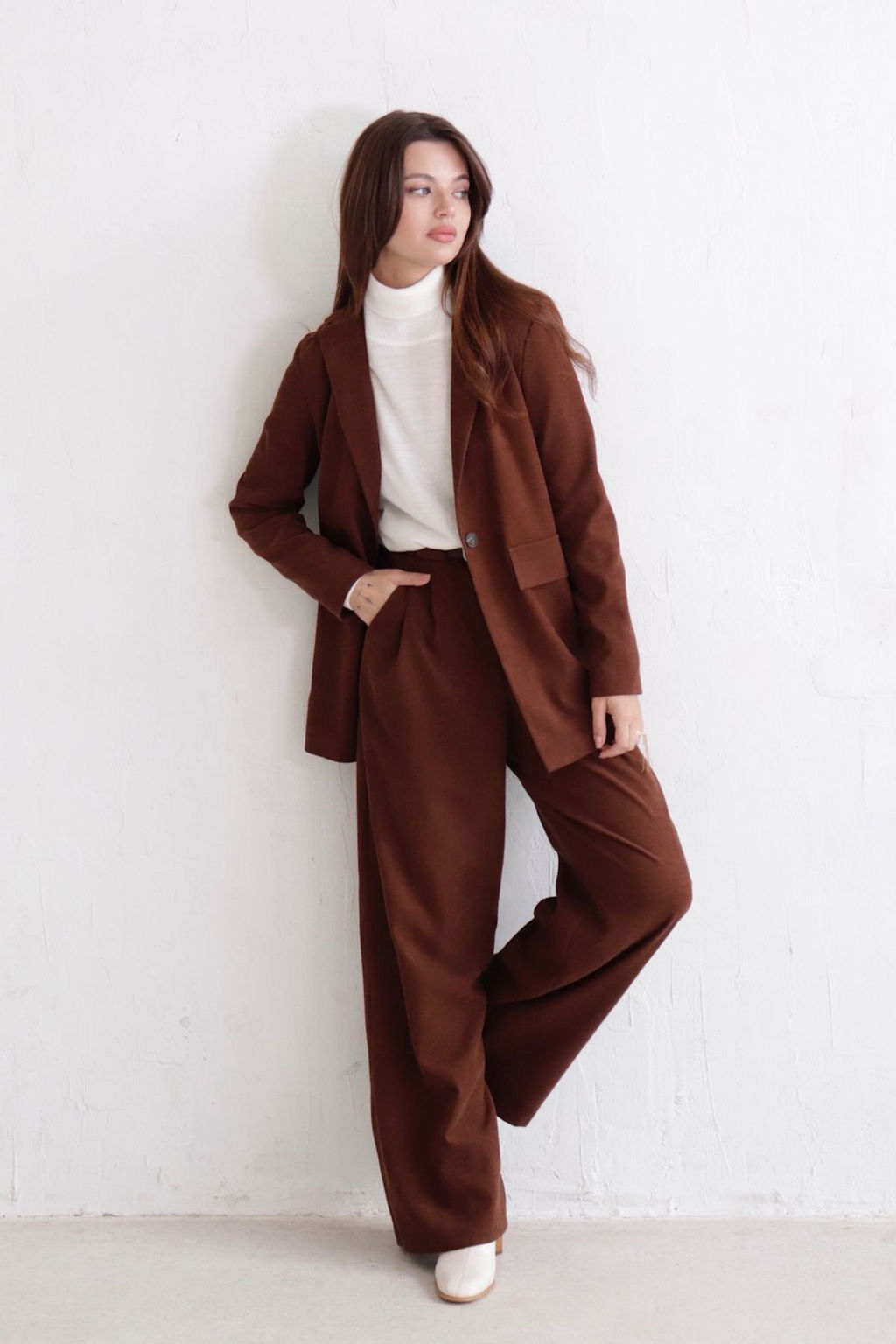 Жакет удлинённый с английским воротником - Martichelli фото 195