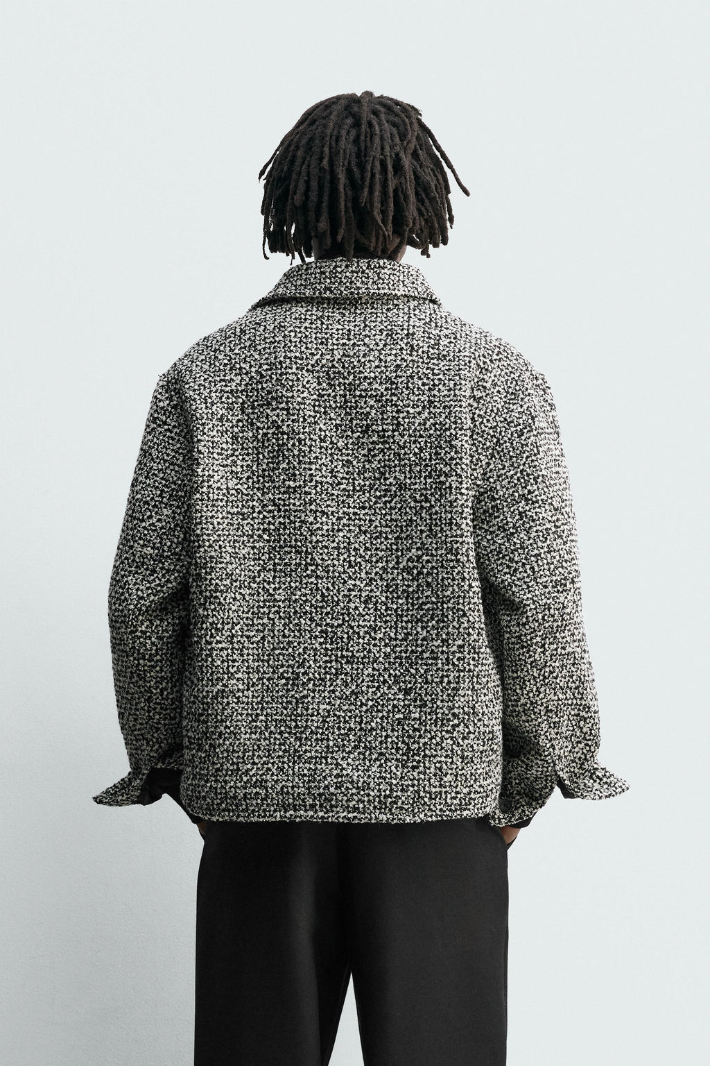 TEXTURED OVERSHIRT WITH POCKETS - Zara фото 3