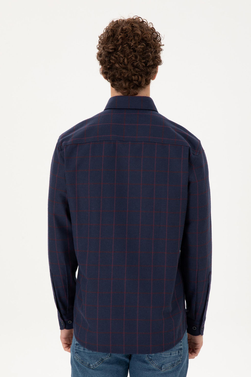 Мужская темно-синяя рубашка с длинным рукавом Неожиданная скидка в корзине - U.s. polo assn фото 5