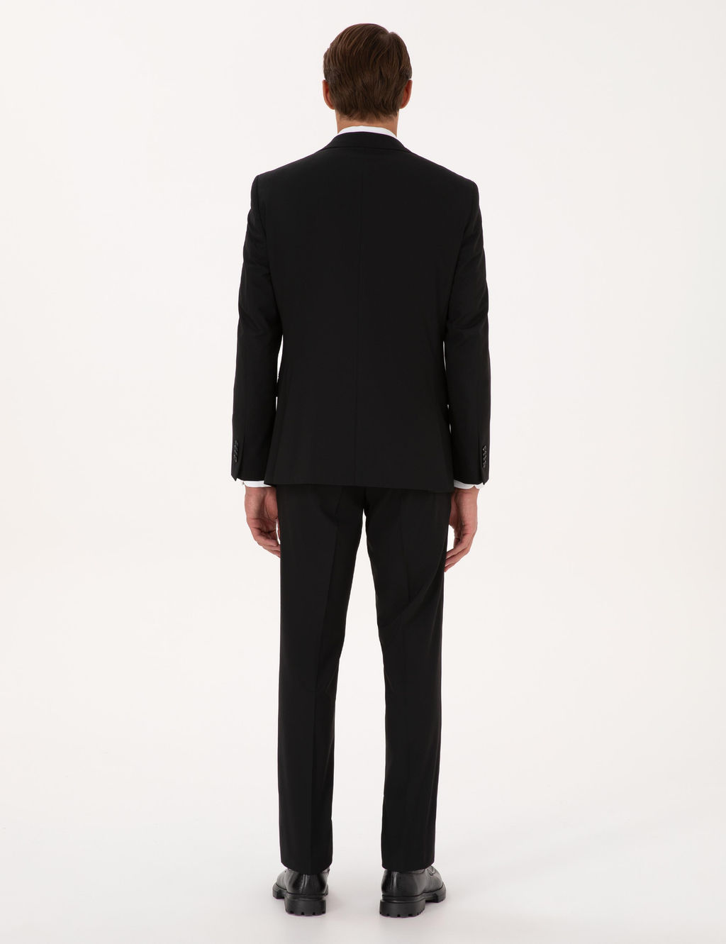 Siyah Slim Fit Tak_m Elbise