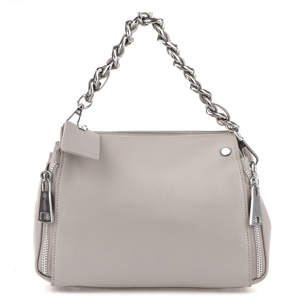 M5659-2P agate grey женская кожаная сумка "Casual" Barcelo Biagi