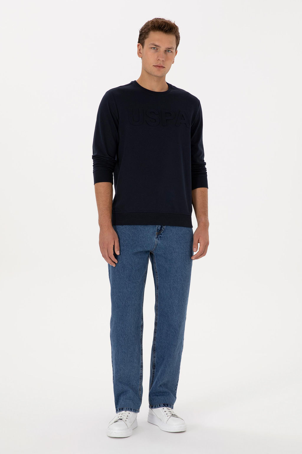 Erkek Lacivert Basic Sweatshirt - U.s. polo assn фото 4