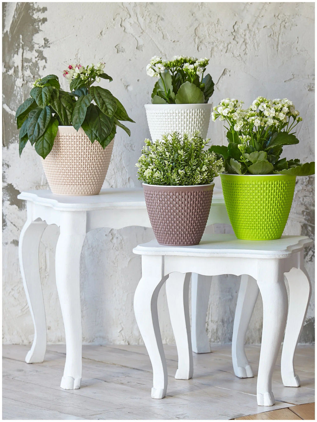 Кашпо Ротанг (3,0л) Цв. Белый/белый (Арт. КШ-7953) - Вмс фото 3