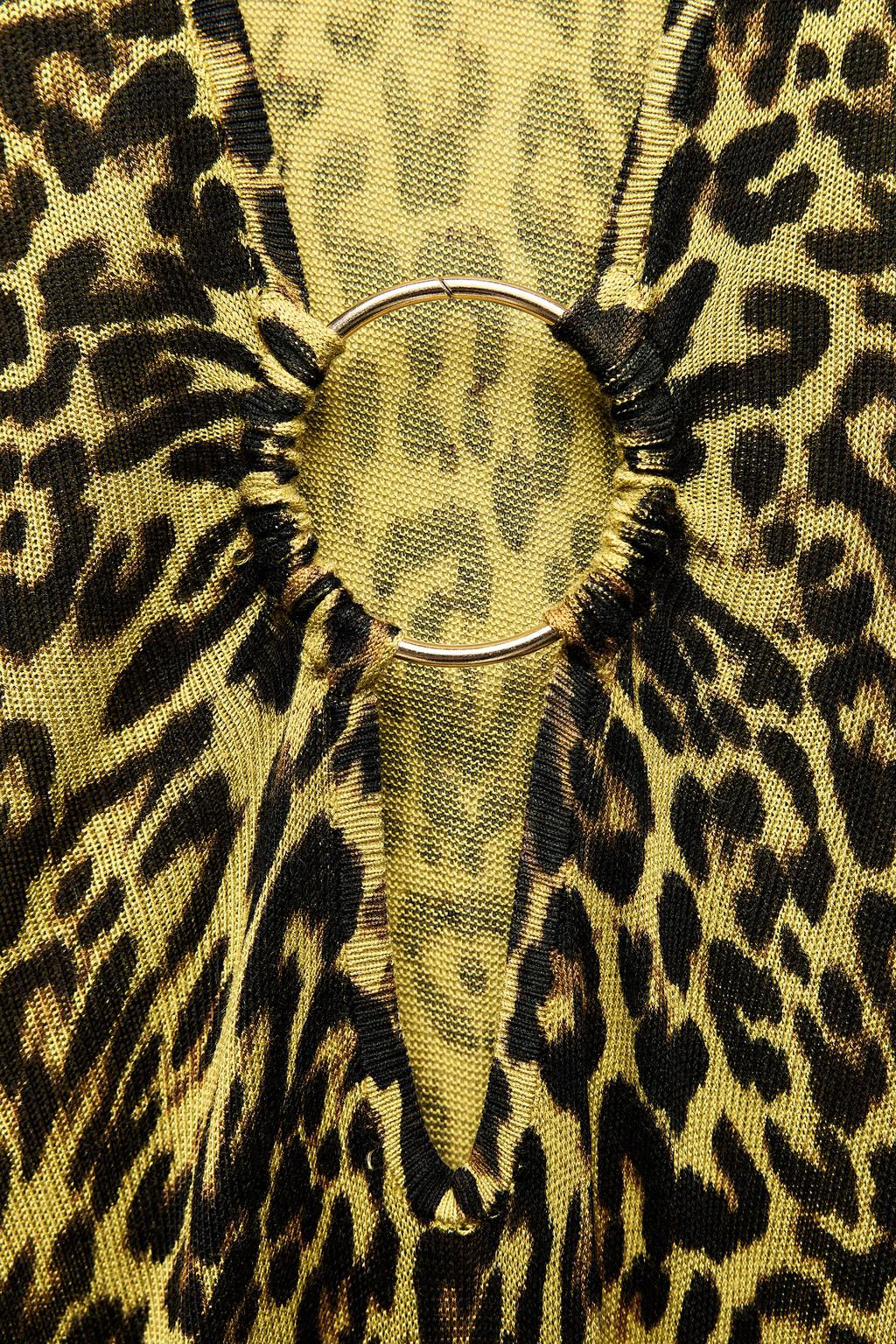 ANIMAL PRINT KNIT DRESS - Zara фото 5