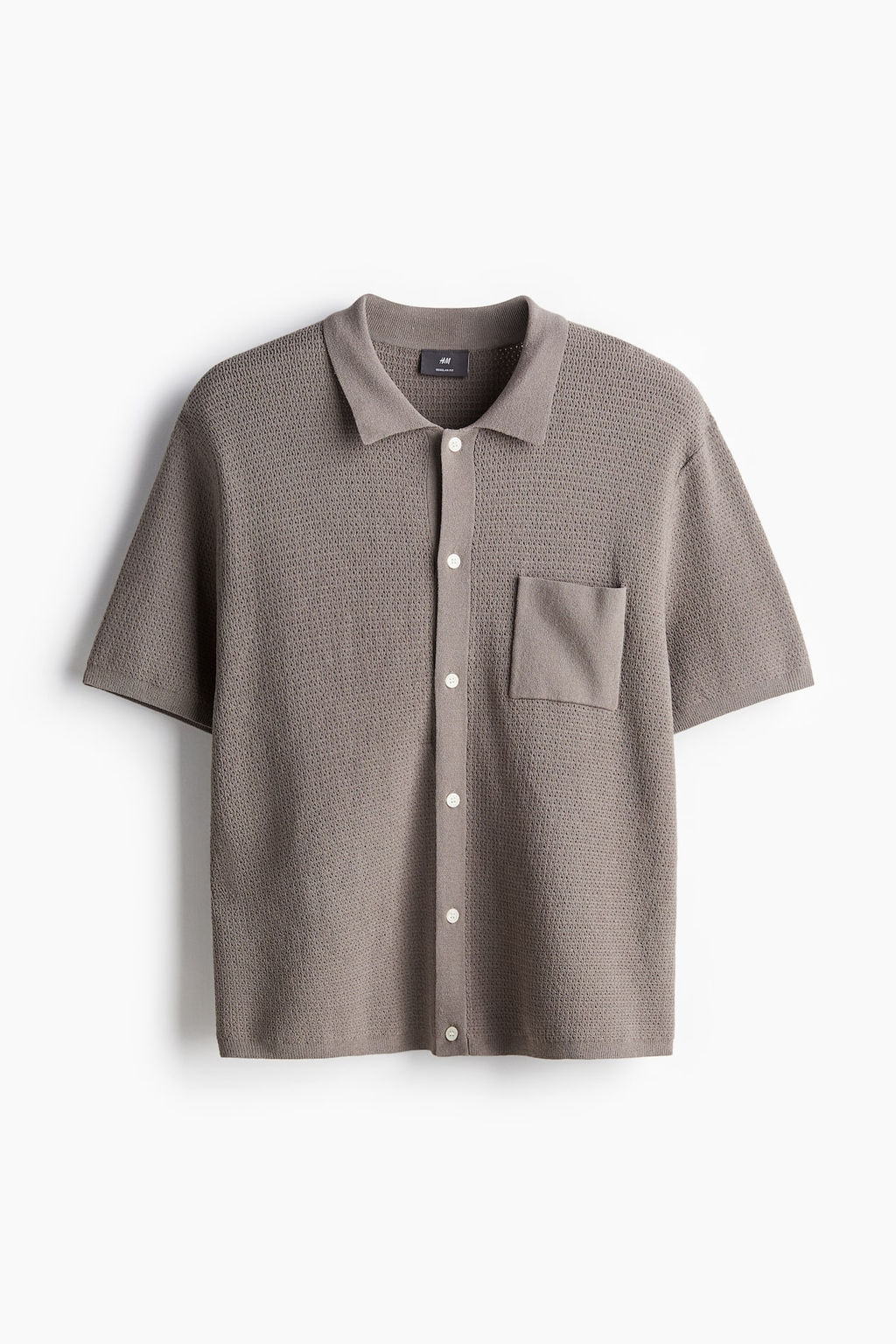 Camisa en punto texturizado Regular Fit - H&m фото 6
