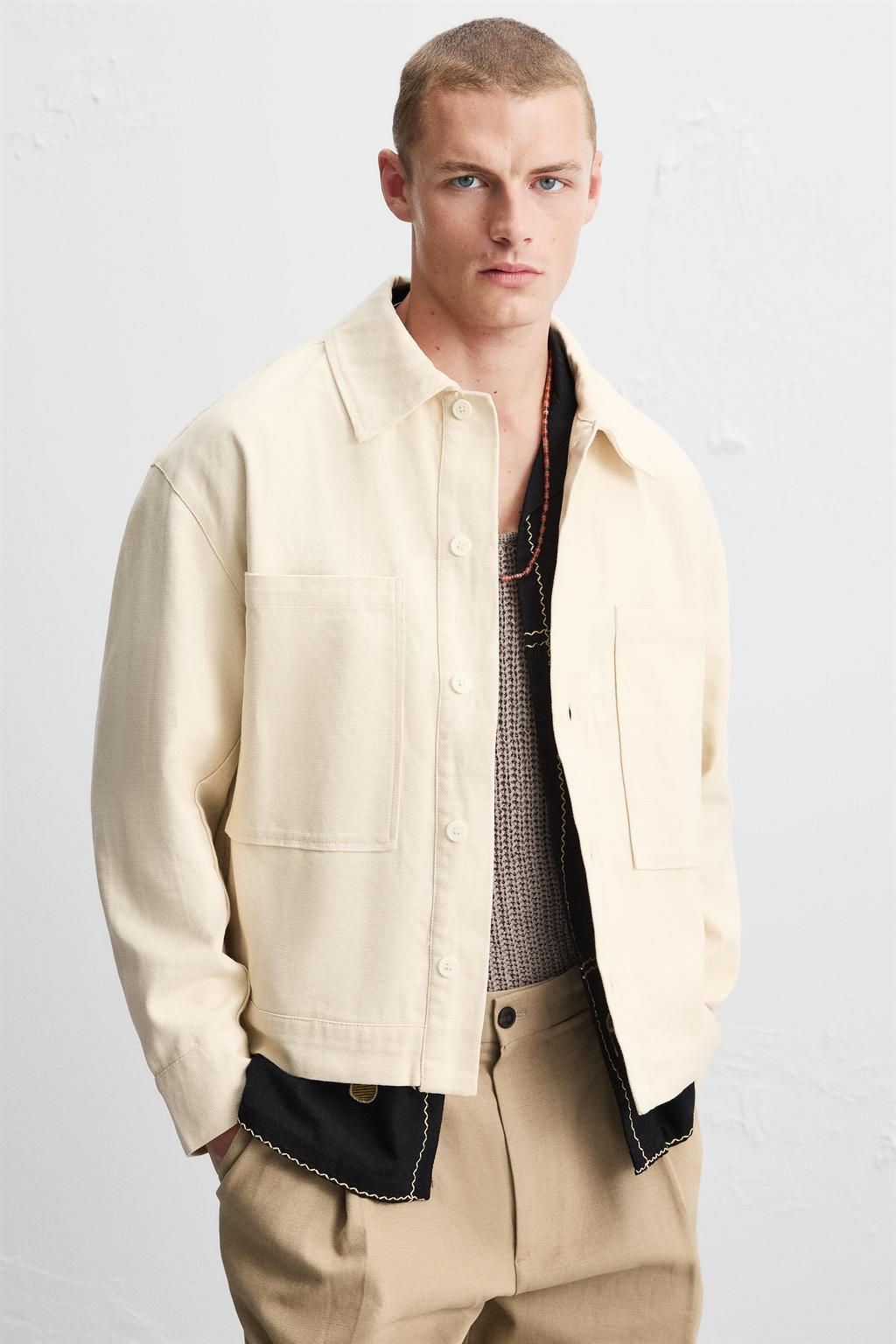 JACKET WITH EMBROIDERED BEADS - Zara фото 5